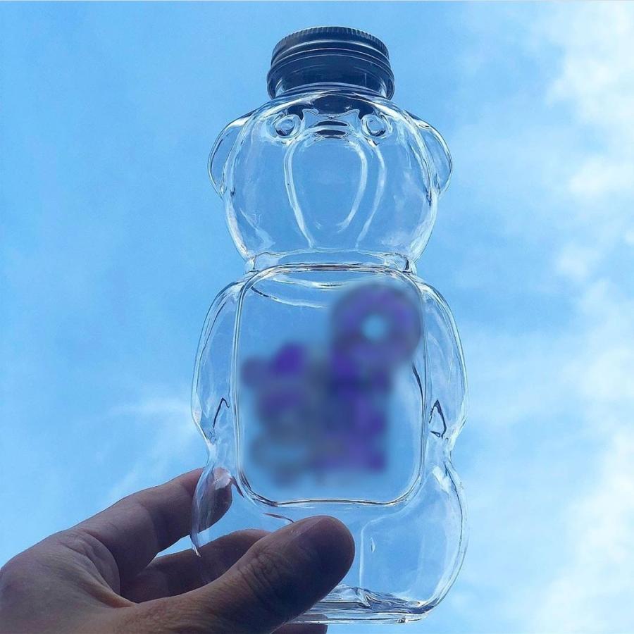 テイクアウト ドリンクボトル おしゃれ ボトル容器 430ml アニマル 銀蓋 ボトルドリンク 100個セット インスタ映えの画像