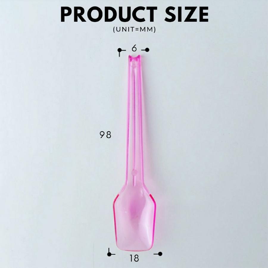 ピンク カラー クリアー スプーン EC36 1250本 テイクアウト