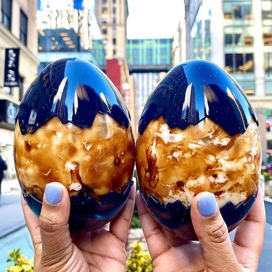 テイクアウト ドリンクボトル おしゃれ ボトル容器 400ml EGG-DARK BLUE  ボトルドリンク 100個セット インスタ映えの画像