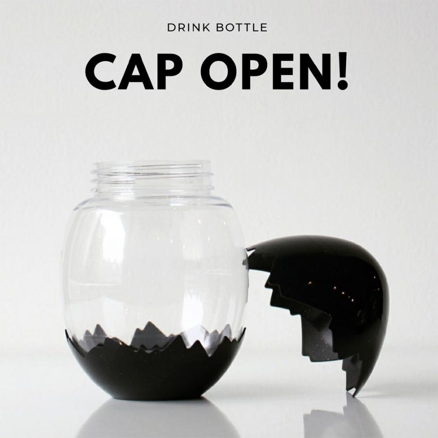 テイクアウト ドリンクボトル おしゃれ ボトル容器 400ml EGG-DARK BLUE  ボトルドリンク 100個セット インスタ映えの画像