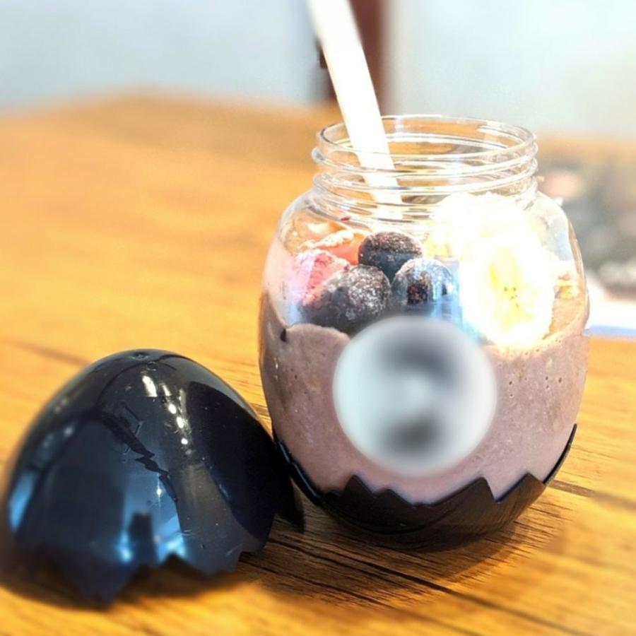 テイクアウト ドリンクボトル おしゃれ ボトル容器 400ml EGG-DARK BLUE  ボトルドリンク 100個セット インスタ映えの画像