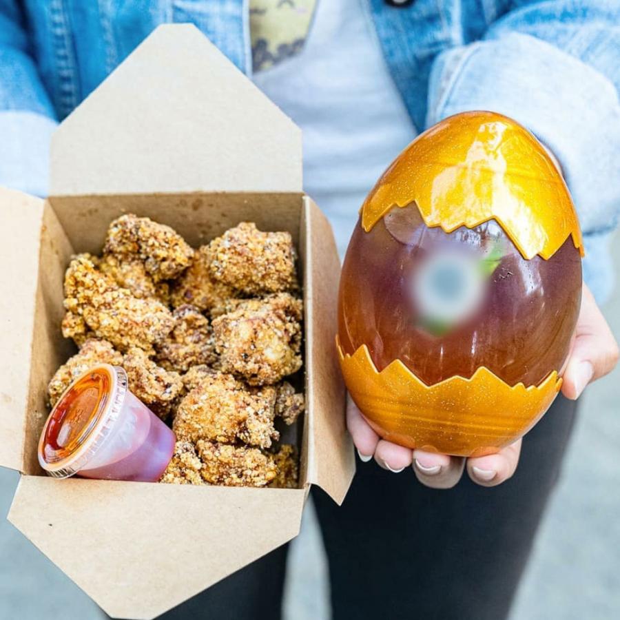 テイクアウト ドリンクボトル おしゃれ ボトル容器 400ml EGG-GOLD  ボトルドリンク 100個セット インスタ映えの画像