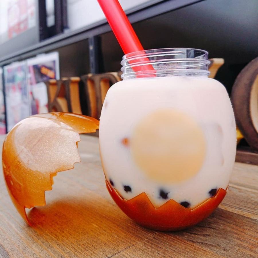 テイクアウト ドリンクボトル おしゃれ ボトル容器 400ml EGG-GOLD  ボトルドリンク 100個セット インスタ映えの画像