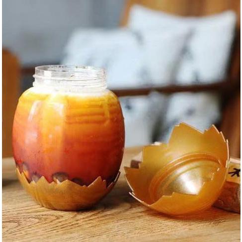 テイクアウト ドリンクボトル おしゃれ ボトル容器 400ml EGG-GOLD  ボトルドリンク 100個セット インスタ映えの画像