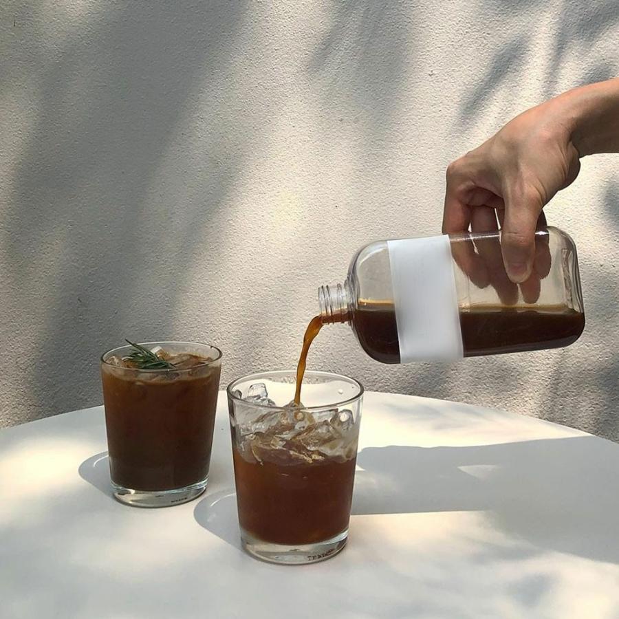 テイクアウト ドリンクボトル おしゃれ ボトル容器 430ml ワイドスリム 銀蓋 ボトルドリンク 100個セットの画像