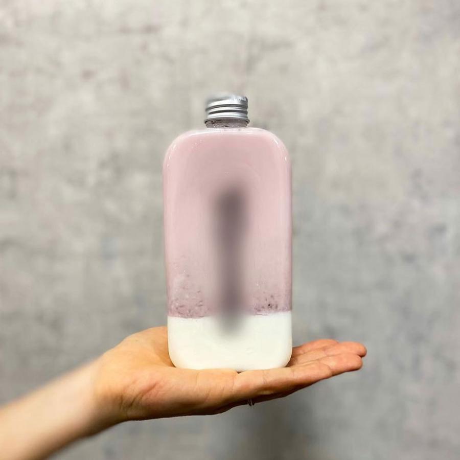 テイクアウト ドリンクボトル おしゃれ ボトル容器 430ml ワイドスリム 銀蓋 ボトルドリンク 100個セットの画像