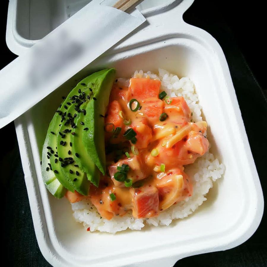 テイクアウト 容器 takeout お持ち帰り おしゃれ エコ バガス フードボックス 分割無し 正方形 SMALL 400枚 DF-P505の画像