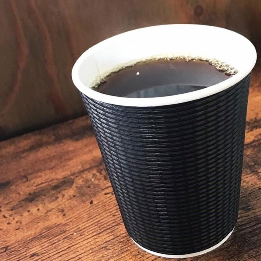 断熱エコブラック二重 8オンス 紙カップ ＆ ホット用黒蓋 100個セット テイクアウト 紙コップ 蓋 フタ付き おしゃれ EC89 |  | 10