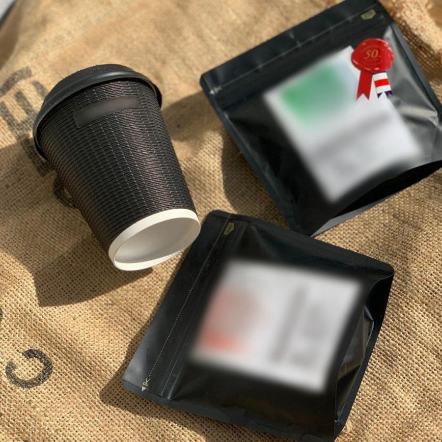 断熱エコブラック二重 12オンス 紙カップ ＆ ホット用黒蓋 100個セット テイクアウト 紙コップ 蓋 フタ付き おしゃれ EC91 |  | 10