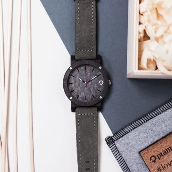 木製腕時計 メンズ レディース plantwear Flakeシリーズ Grey Ebony ユニセックス おしゃれなブランド時計 |  | 04