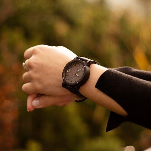 木製腕時計 メンズ レディース plantwear Flakeシリーズ Grey Ebony ユニセックス おしゃれなブランド時計 |  | 08