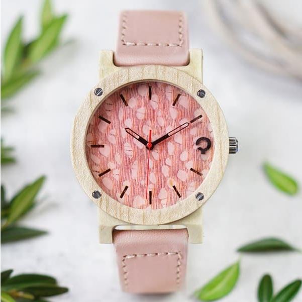 木製腕時計 レディース plantwear Flakeシリーズ Rose Maple おしゃれなブランド時計 |  | 03
