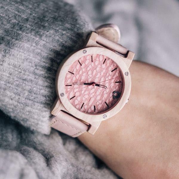 木製腕時計 レディース plantwear Flakeシリーズ Rose Maple おしゃれなブランド時計 |  | 05