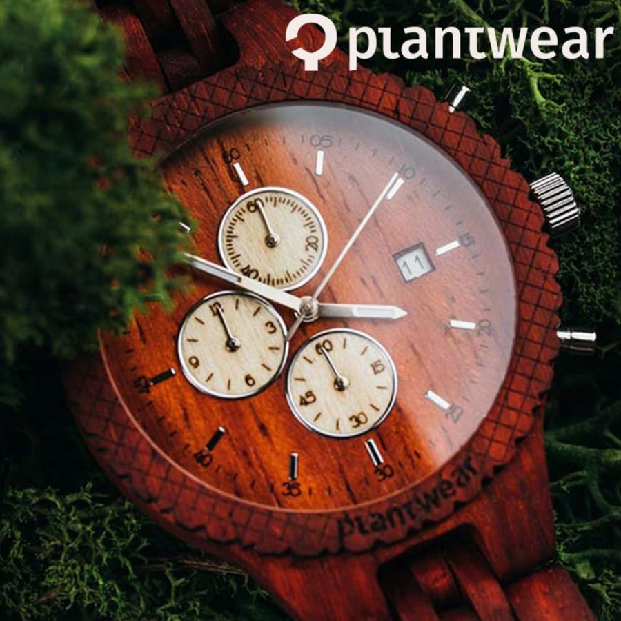 木製腕時計 メンズ レディース plantwear Foxシリーズ Padouk  ユニセックス おしゃれなブランド時計 | 