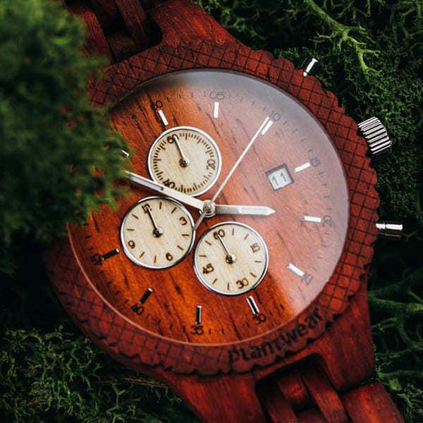 木製腕時計 メンズ レディース plantwear Foxシリーズ Padouk  ユニセックス おしゃれなブランド時計 |  | 04