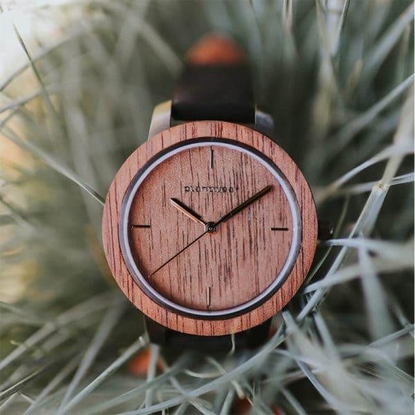 木製 腕時計 モダンデザイン 木製腕時計 メンズ スクエア型 QZ007モデル 自動巻き 天然木