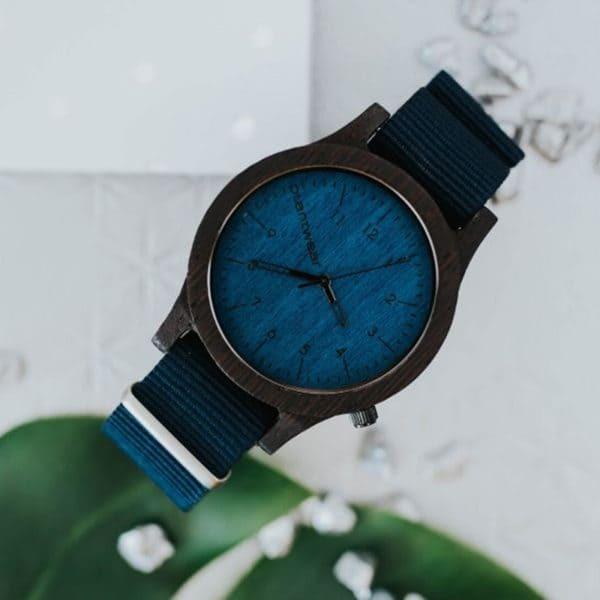 木製腕時計 メンズ レディース plantwear Heritageシリーズ Blue