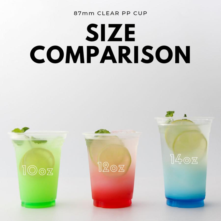 クリアカップ 87mm口径 PPカップ 14オンス 397ml 1000個 テイクアウト おしゃれ バナナの画像