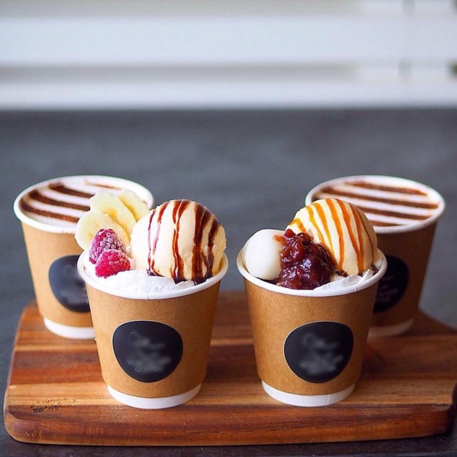 90mm口径 断熱クラフト二重10オンス 紙カップ 150個 テイクアウト