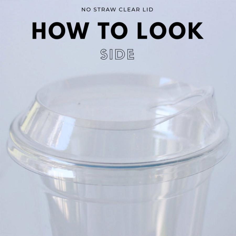 92mm口径 テイクアウト クリアカップ ペットカップ 蓋付き 17オンス＆ ノーストロー フタ 100個セット EC80 |  | 02