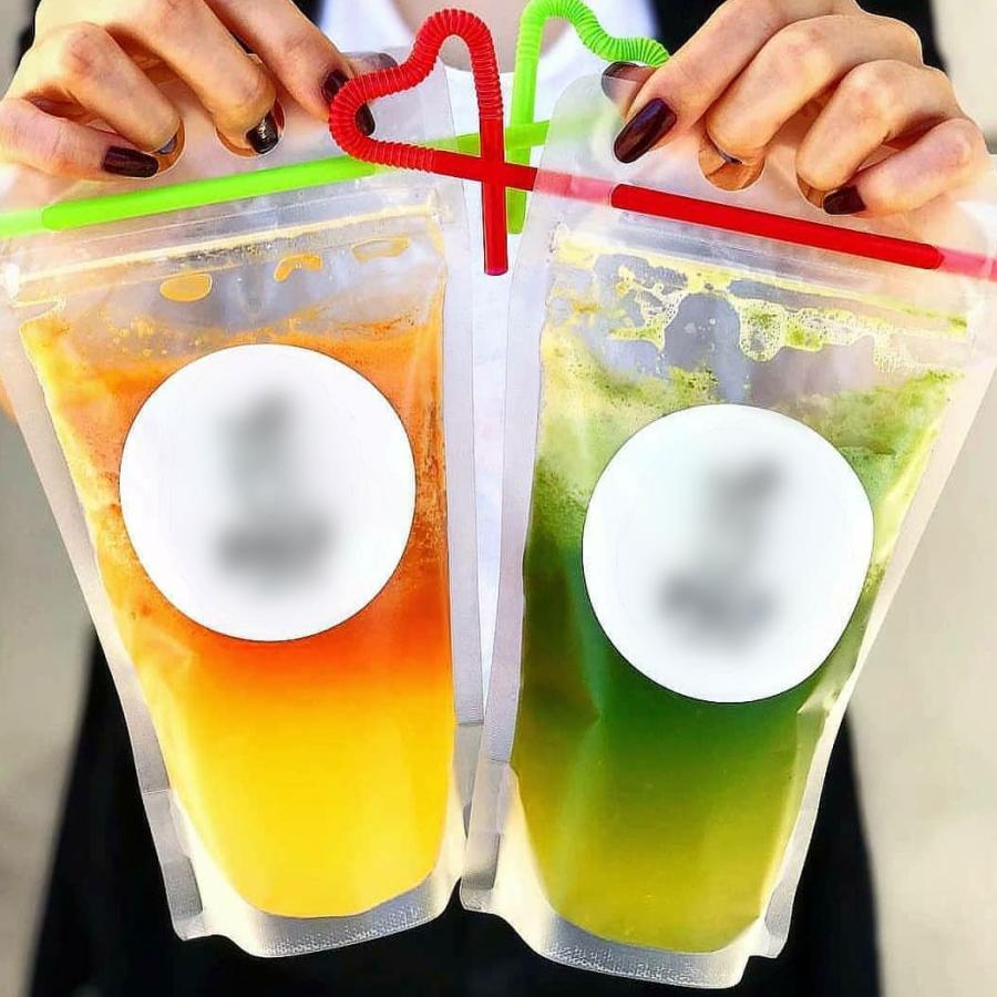 テイクアウト ドリンク パウチ 380ml タピオカストロー個包装 黒 100個セット Ec Pouch 380ml 100 Bmtオンラインストア 通販 Yahoo ショッピング