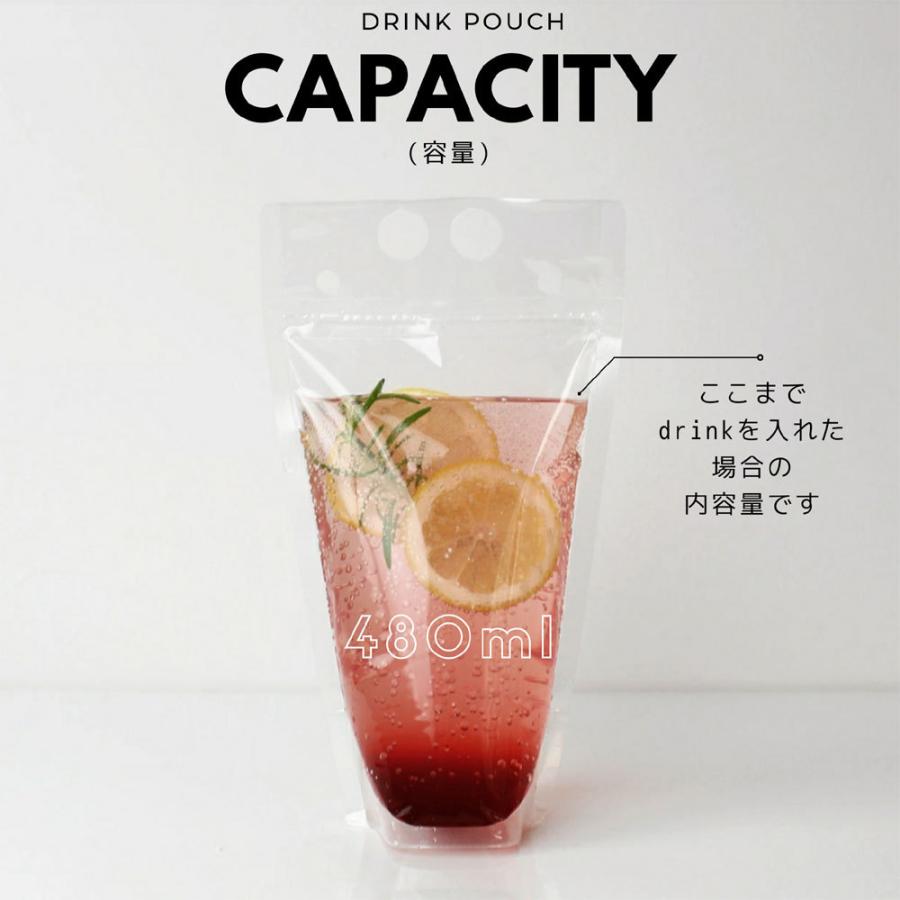 テイクアウト おしゃれ ドリンク パウチ 容器 480ml 200枚 : BMT
