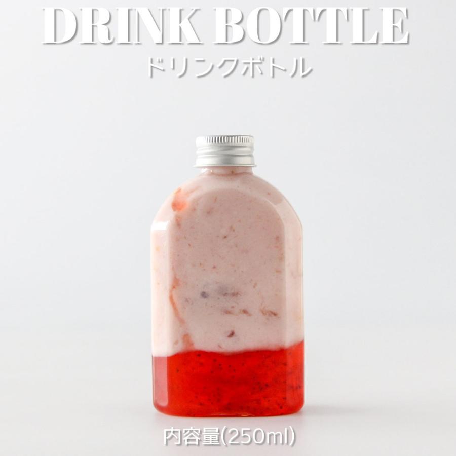 テイクアウト ドリンクボトル おしゃれ ボトル容器 250ml カフィー 銀蓋 ボトルドリンク 100個セット