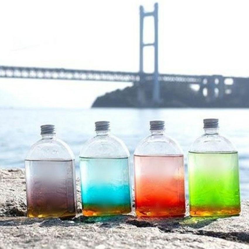テイクアウト ドリンクボトル おしゃれ ボトル容器 330ml カフィー 銀蓋 ボトルドリンク 100個セットの画像