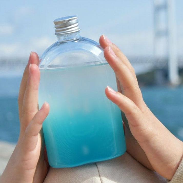 テイクアウト ドリンクボトル おしゃれ ボトル容器 330ml カフィー 銀蓋 ボトルドリンク 100個セットの画像