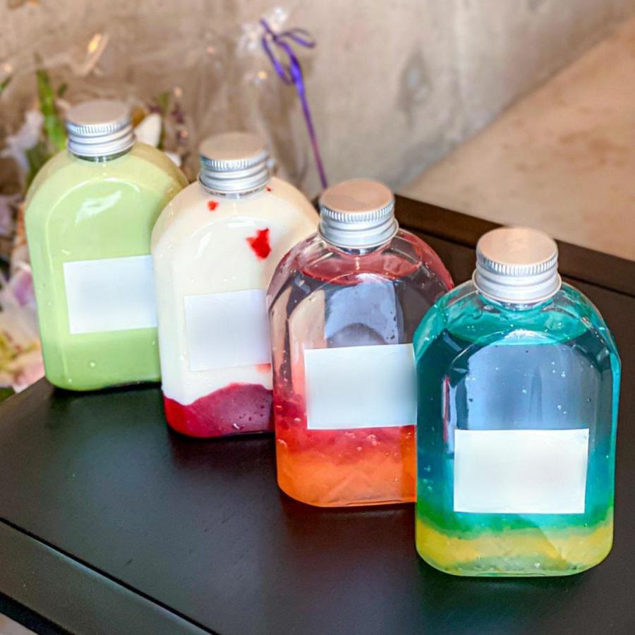 テイクアウト ドリンクボトル おしゃれ ボトル容器 330ml カフィー 銀蓋 ボトルドリンク 100個セットの画像
