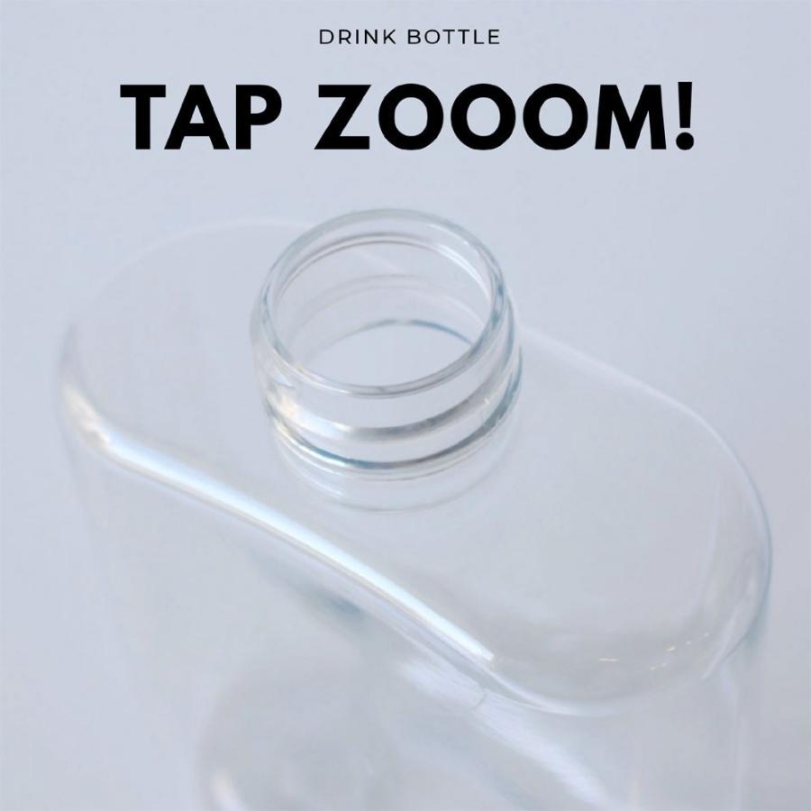 テイクアウト ドリンクボトル おしゃれ ボトル容器 460ml フラット 銀蓋 ボトルドリンク 100個セットの画像