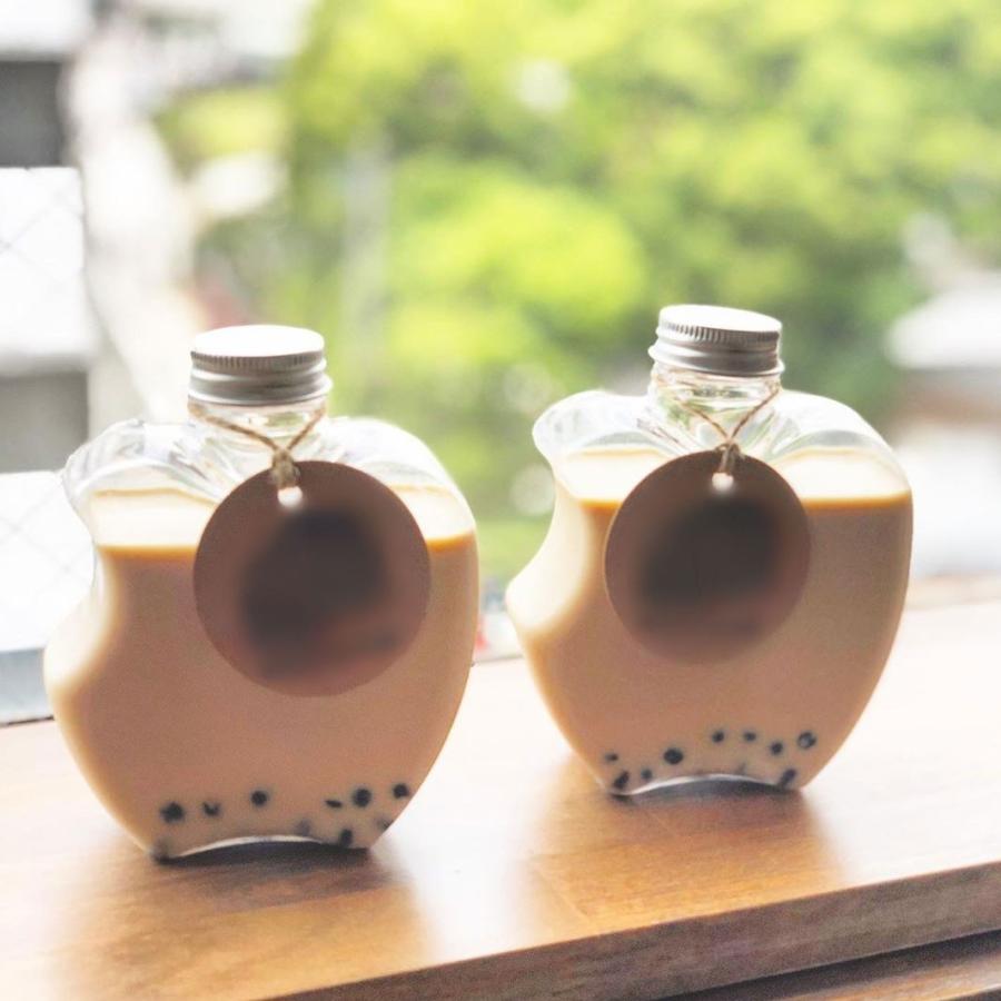 テイクアウト ドリンクボトル おしゃれ ボトル容器 400ml リンゴ