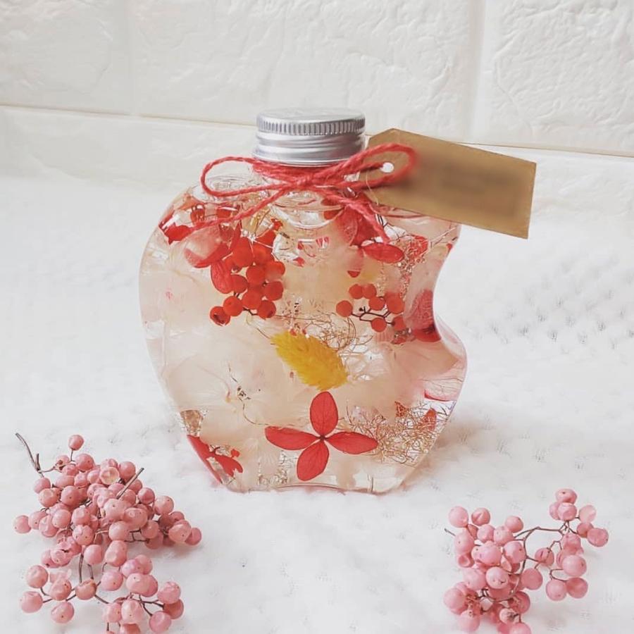 テイクアウト ドリンクボトル おしゃれ ボトル容器 400ml リンゴ