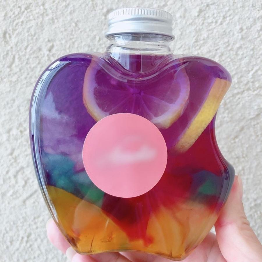 テイクアウト ドリンクボトル おしゃれ ボトル容器 400ml リンゴ