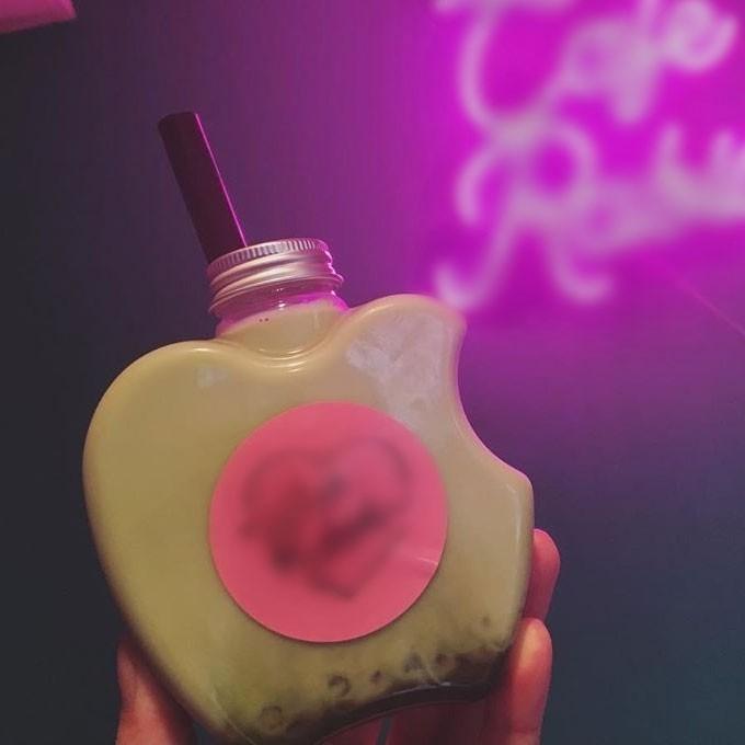 テイクアウト ドリンクボトル おしゃれ ボトル容器 400ml リンゴ