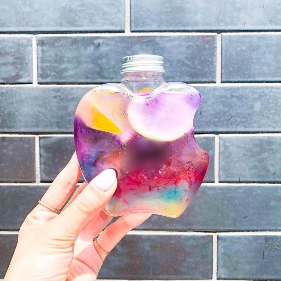 テイクアウト ドリンクボトル おしゃれ ボトル容器 400ml リンゴ