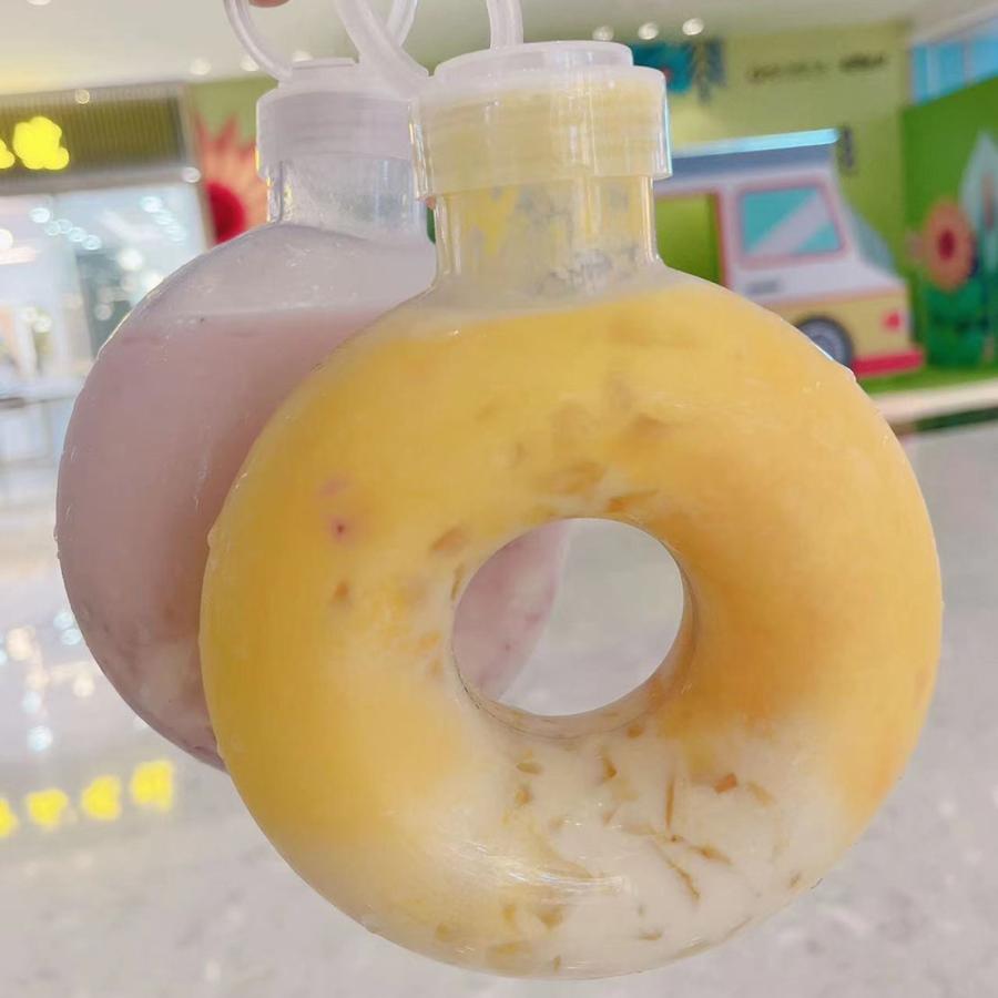 テイクアウト ドリンクボトル おしゃれ ボトル容器 510ml ドーナッツ