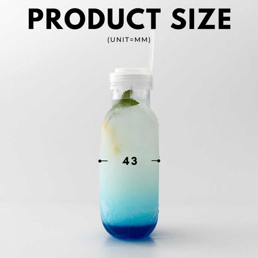 テイクアウト ドリンクボトル おしゃれ ボトル容器 510ml ドーナッツ ドーナツ型 ボトルドリンク 100個セット インスタ映えの画像