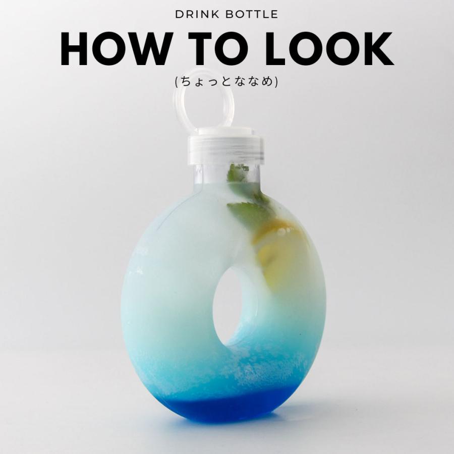テイクアウト ドリンクボトル おしゃれ ボトル容器 510ml ドーナッツ ドーナツ型 ボトルドリンク 100個セット インスタ映えの画像