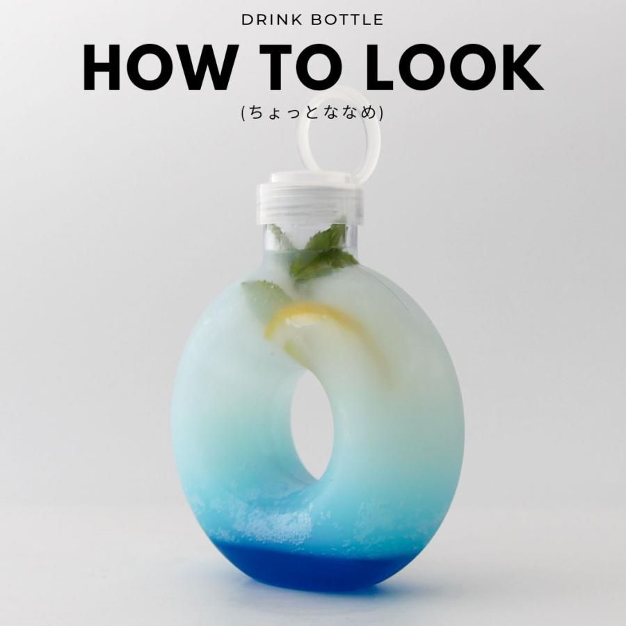 テイクアウト ドリンクボトル おしゃれ ボトル容器 510ml ドーナッツ ドーナツ型 ボトルドリンク 100個セット インスタ映えの画像