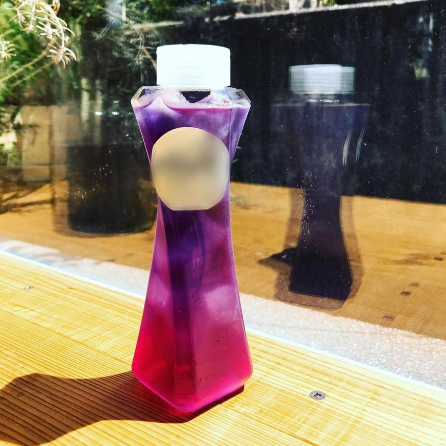 テイクアウト ドリンクボトル おしゃれ ボトル容器 400ml  TOWER 持ち手付き蓋 ボトルドリンク 100個セットの画像