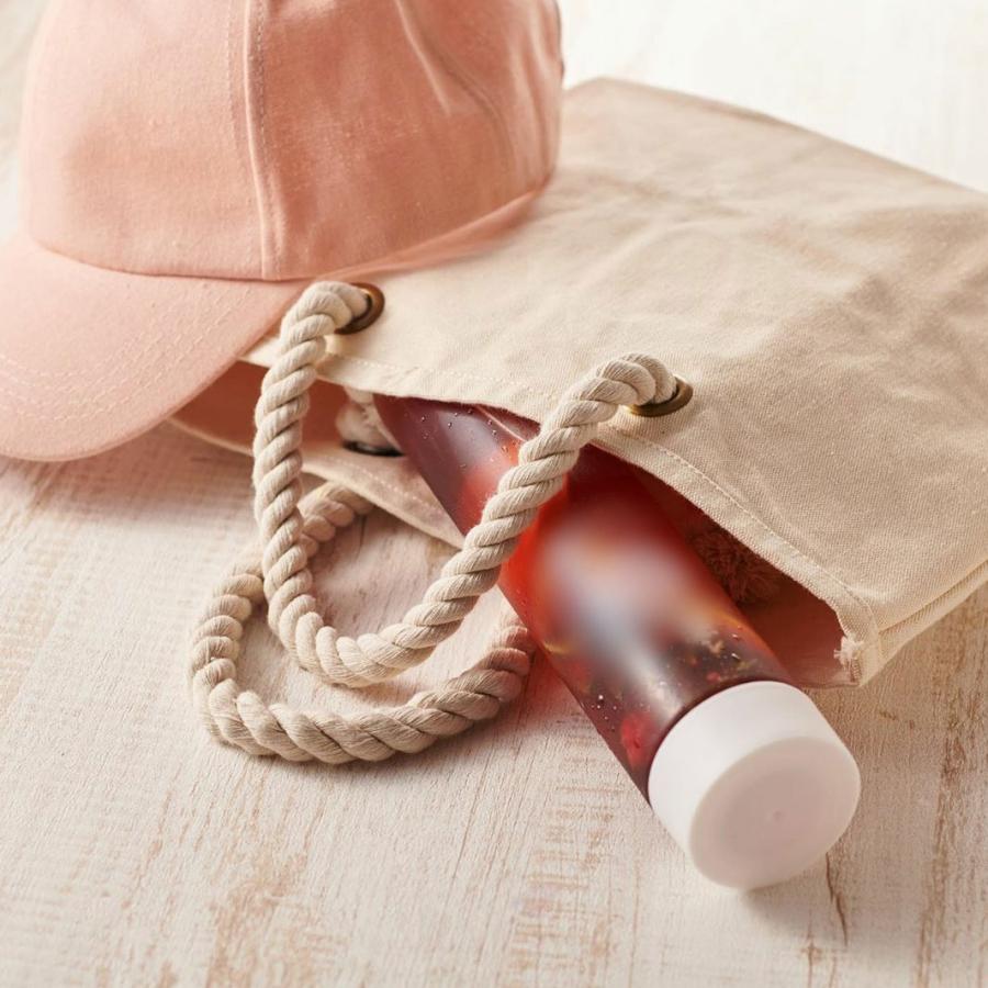 テイクアウト ドリンクボトル おしゃれ ボトル容器 490ml シリンダー 白蓋 ボトルドリンク 100個セットの画像