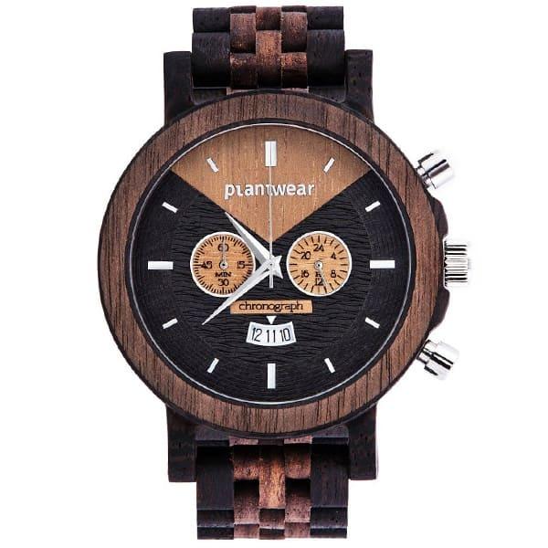 木製腕時計 メンズ plantwear Selectシリーズ Chronograph 54mm