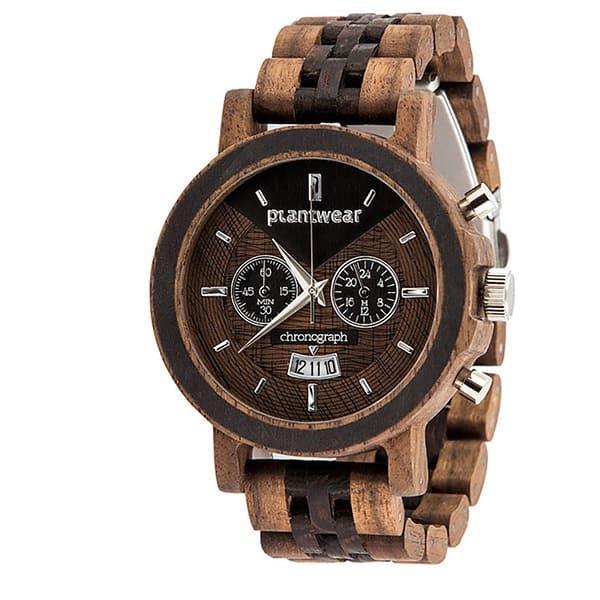 木製腕時計 メンズ plantwear Selectシリーズ Chronograph Walnut 