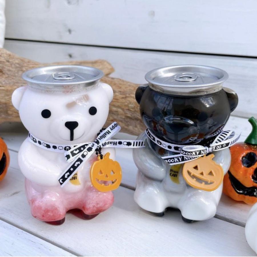 クマボトル くま 容器 300ml 銀蓋 ボトルドリンク 100個セット