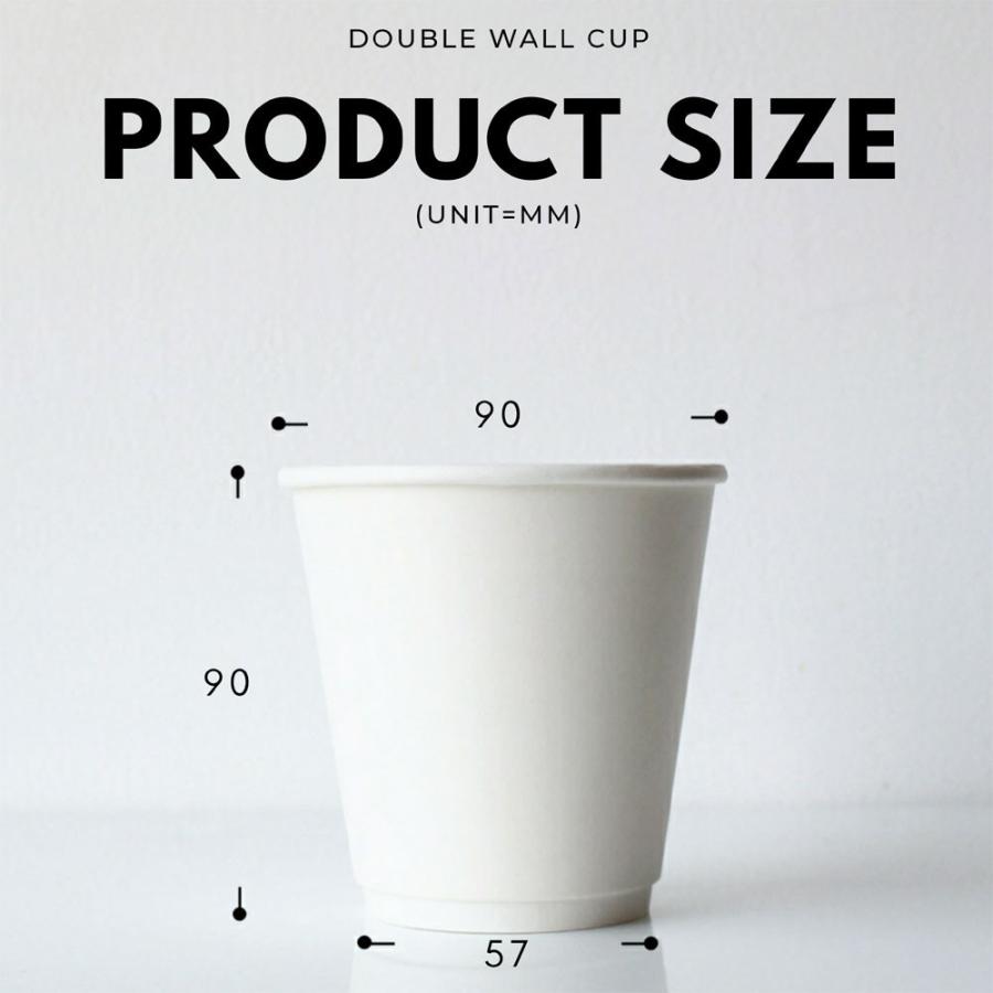 断熱ホワイト2重 10オンス 紙カップ ＆ ホット用黒蓋 100個セット テイクアウト 紙コップ 蓋 フタ付き おしゃれ EC57 |  | 03