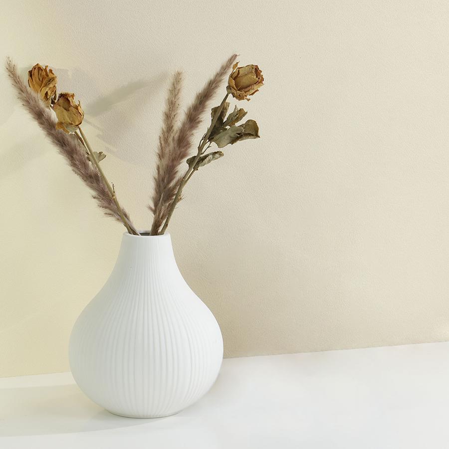 北欧スタイル Flower Base エッグムードホワイト Lサイズ おしゃれ花瓶