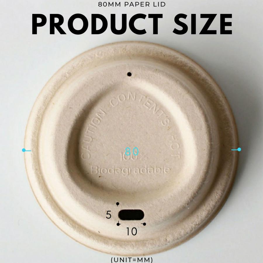 80mm口径 6オンス 8オンス用 紙製蓋 ペーパーリッド クラフト 1000枚 おしゃれ エコ 紙コップ インスタ映え |  | 03