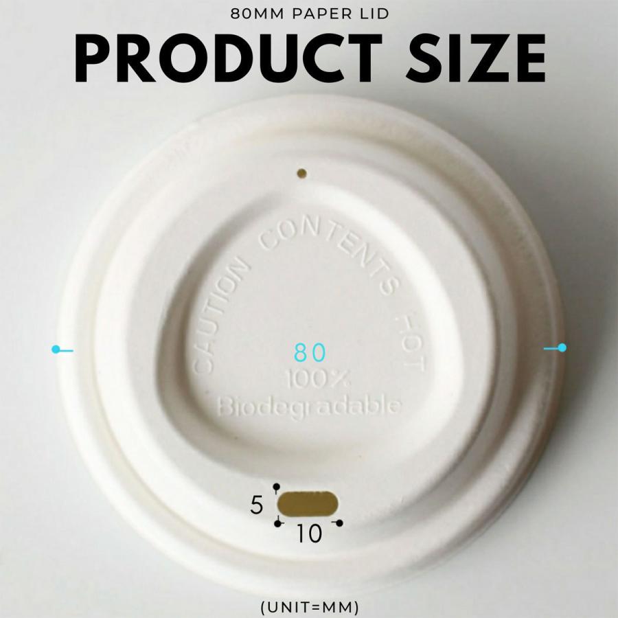 80mm口径 6オンス 8オンス用 紙製蓋 ペーパーリッド ホワイト 1000枚 おしゃれ エコ 紙コップ インスタ映え |  | 03