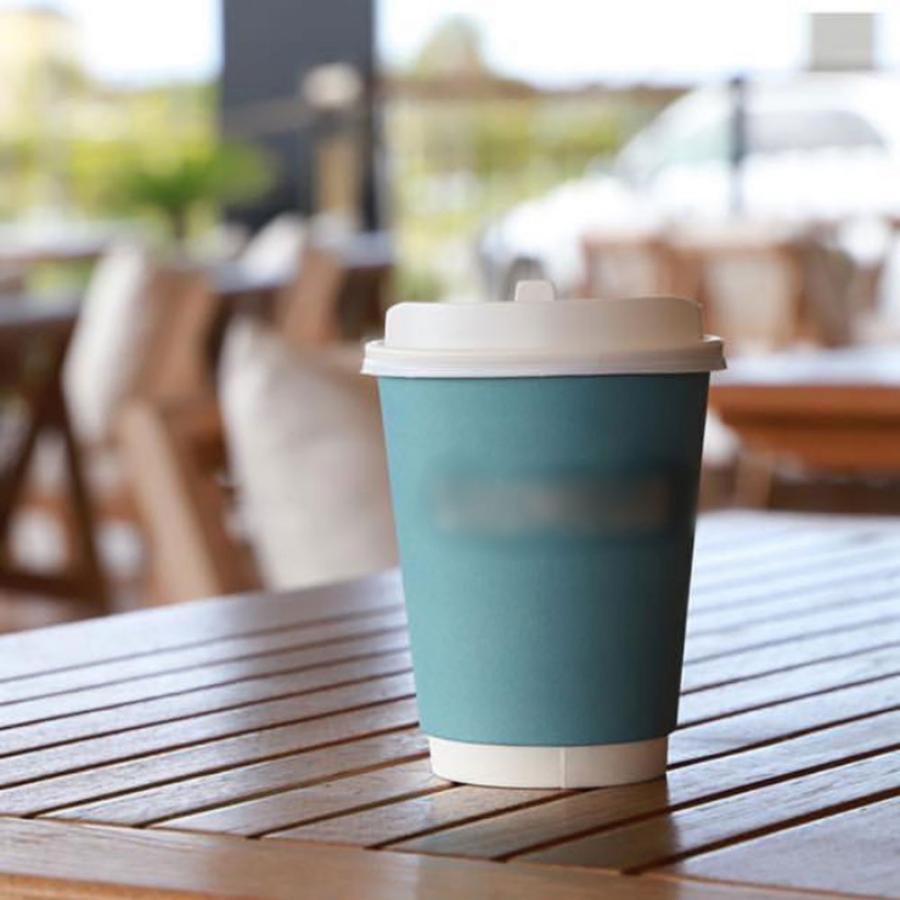 90mm口径 ホット 紙カップ用 白蓋 ホワイト 紙カップ